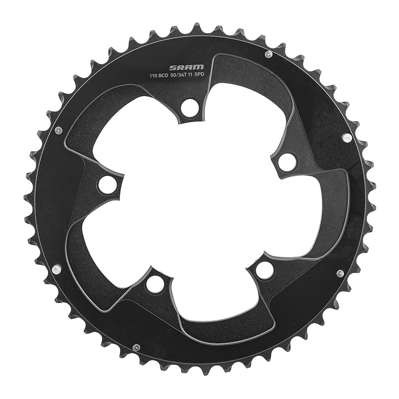 SRAM Red 22 50T x 110mm BCD YAW Chainring with Two Pin Positions B2