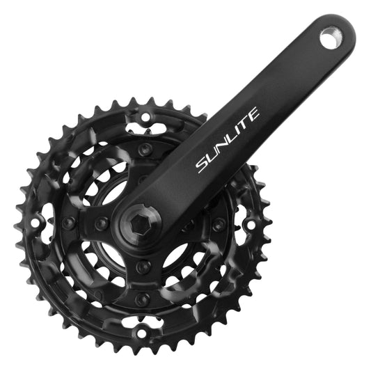 Sunlite Alloy Triple 170x42/32/22 120 SQR JIS crankset black