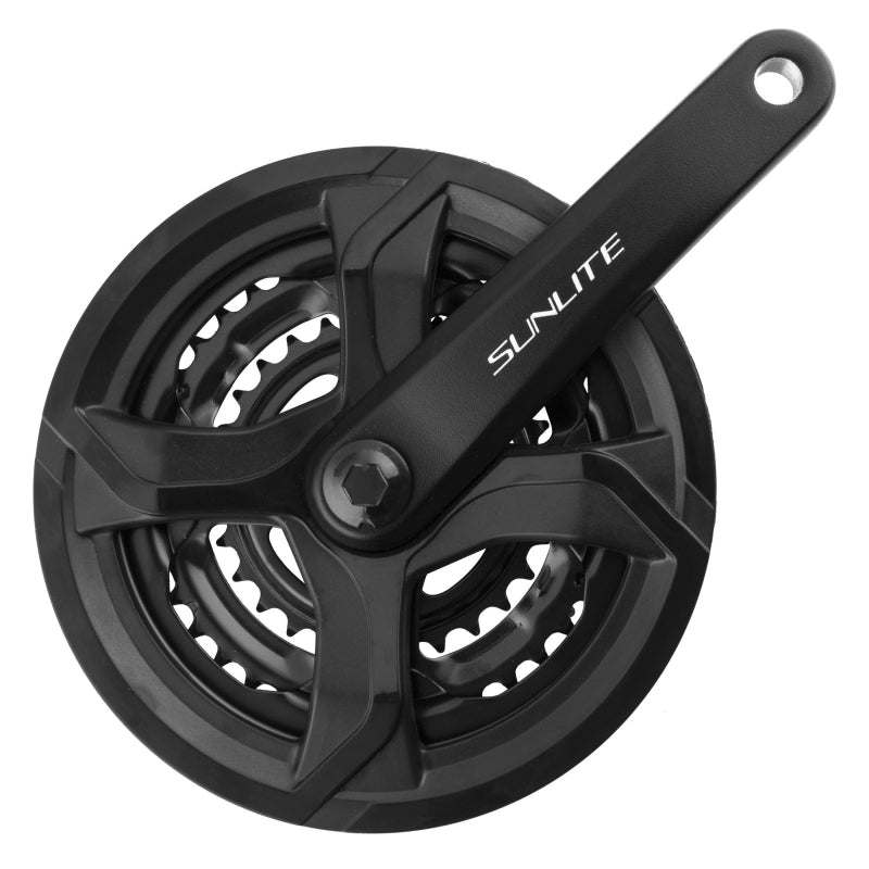 Sunlite Alloy Triple 170x48/38/28 120 SQR JIS crankset black