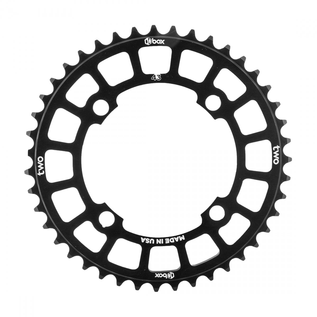 CHAINRING BOX TWO BMX 104mm 43T 4B BK