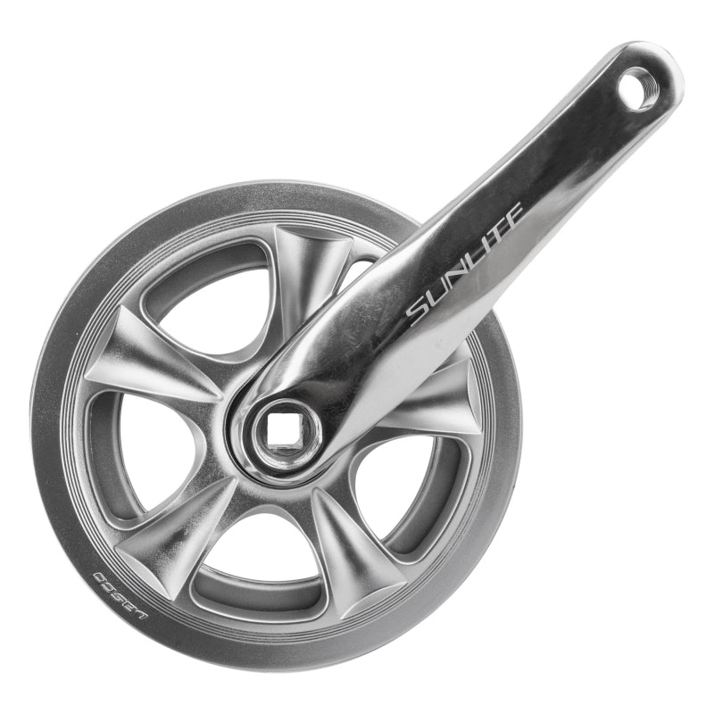 Sunlite Inner City Single Speed Crank 165x38 118 SQR JIS crankset silver