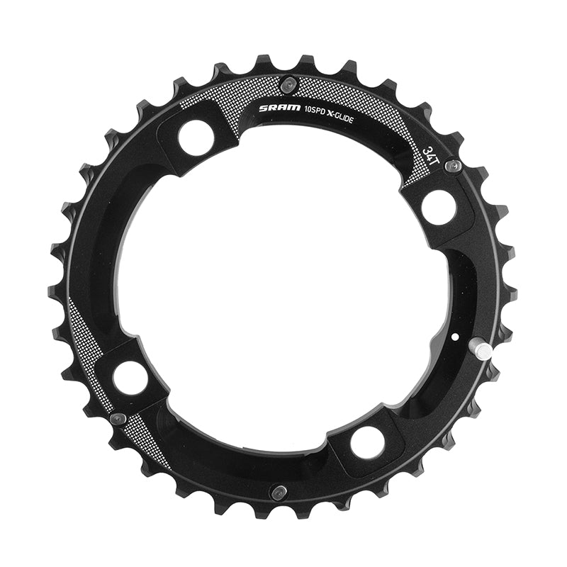 SRAM 34 Tooth 104mm BCD Outer Chainring With Medium Overshift Pin Use 22T