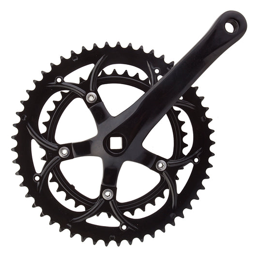 Sunlite Alloy Double 172.5x53/39 110 SQR JIS crankset black