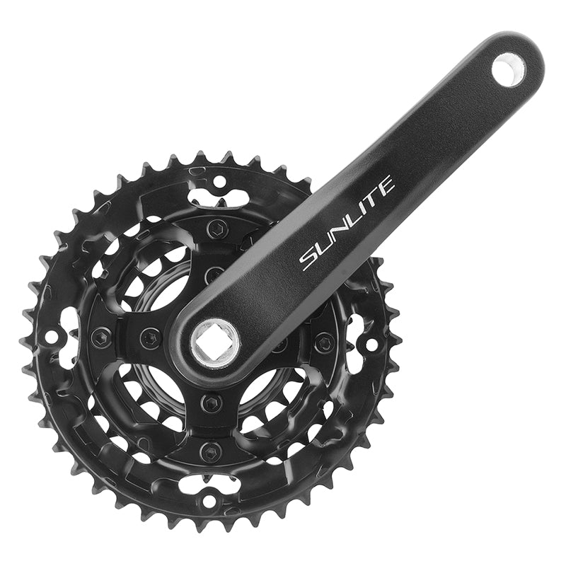 Sunlite Alloy Triple 175x42/32/22 120 SQR JIS crankset black