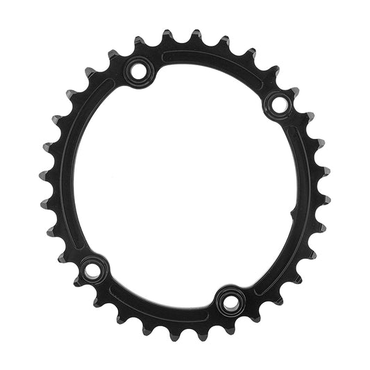 absoluteBLACK Premium Sub-Compact Oval 110 BCD Road Inner Chainring - 32t 110 Shimano Asymmetric BCD 4-Bolt BLK