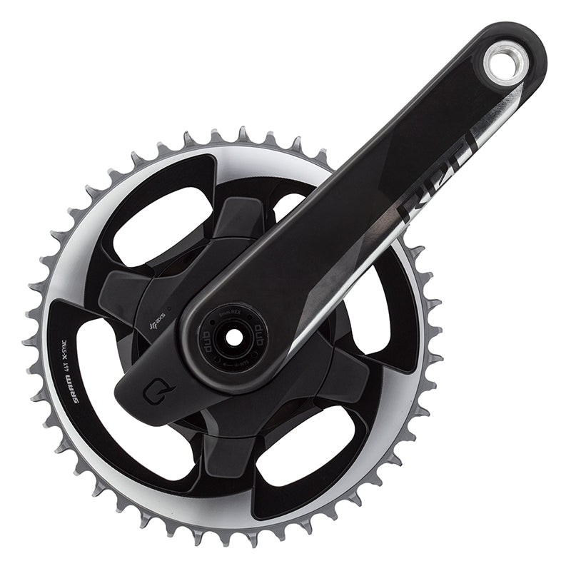 SRAM Red 1 AXS Quarq Power Meter Crankset Speed: 12 Spindle: 28.99mm BCD: Direct Mount 46 DUB 170mm Black Road