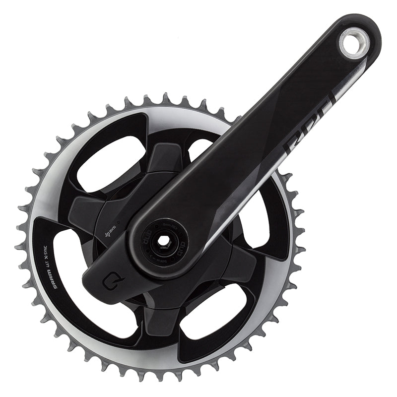 SRAM Red 1 AXS Quarq Power Meter Crankset Speed: 12 Spindle: 28.99mm BCD: Direct Mount 46 DUB 175mm Black Road