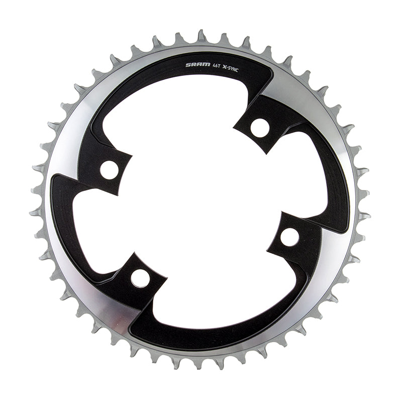 SRAM 46 Tooth 107mm BCD x 4-Bolt 1x12-Speed X-Sync Chainring Polar Gray