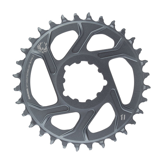 SRAM X-Sync 2 Eagle Direct Mount Chainring - 32 Tooth 3mm Boost Offset 12-Speed Polar Grey