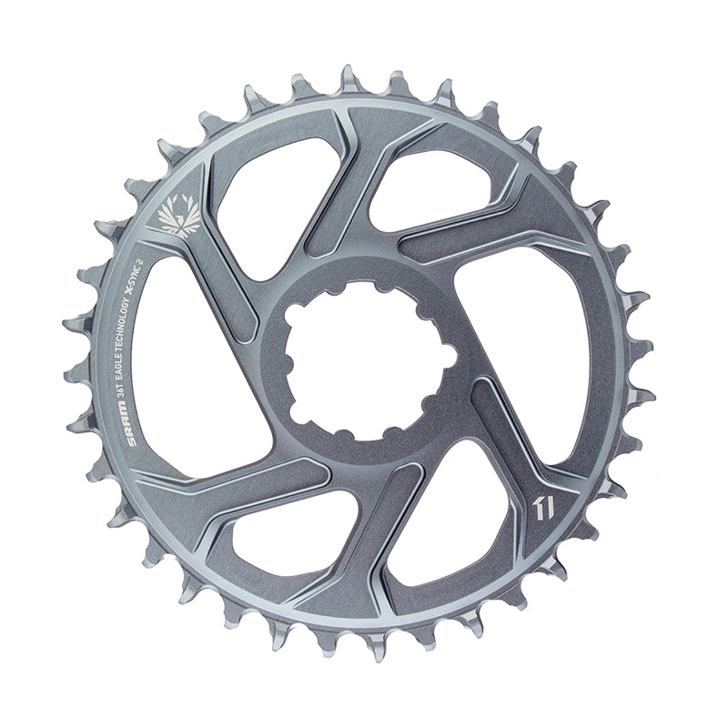 SRAM 36T X-Sync 2 Direct Mount Eagle Chainring 3mm Boost Offset Polar Gray