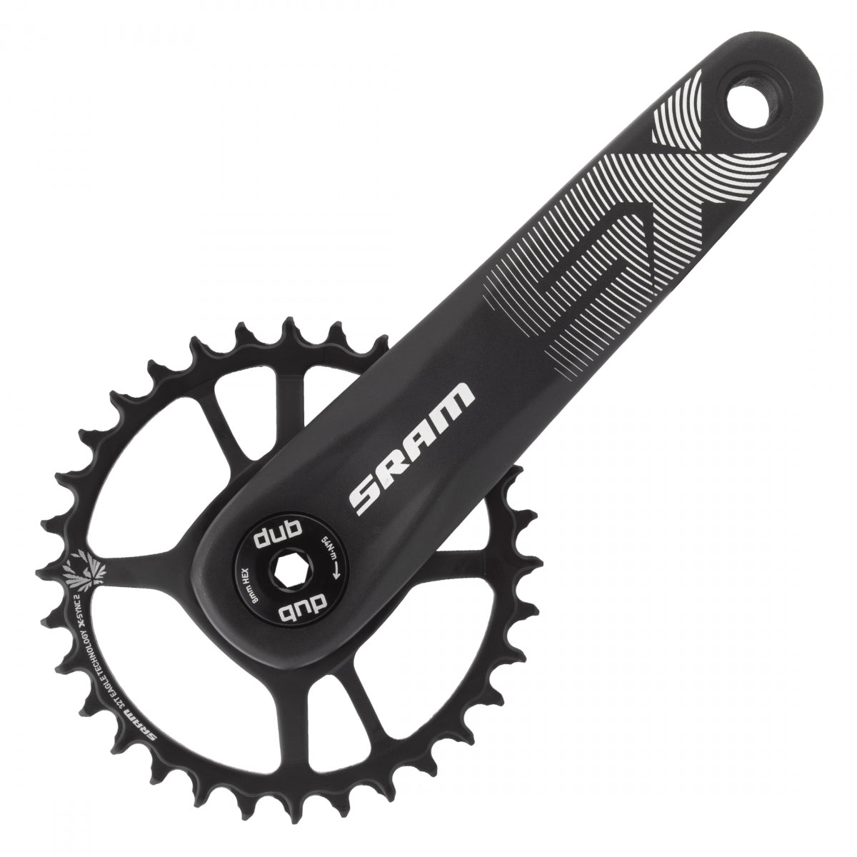 CRANKSET SRAM SX EAGLE 170x32 DM DUB XSYNC2 STL w/oCUPS BK 12s BOOST 148 COMPATIBLE