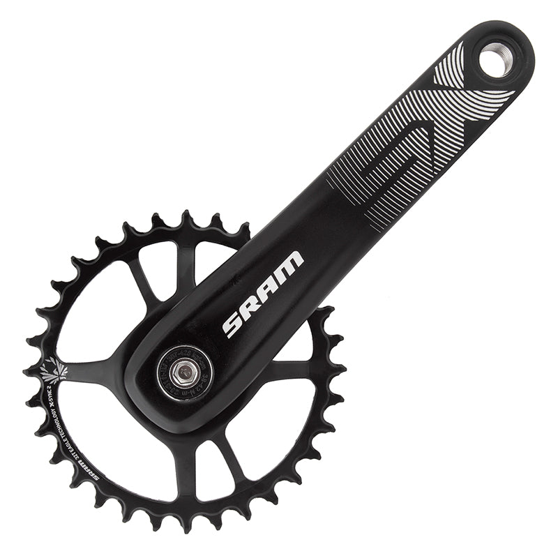 SRAM SX Eagle Crankset - 175mm 12-Speed 32t Direct Mount Power Spline Spindle Interface BLK A1