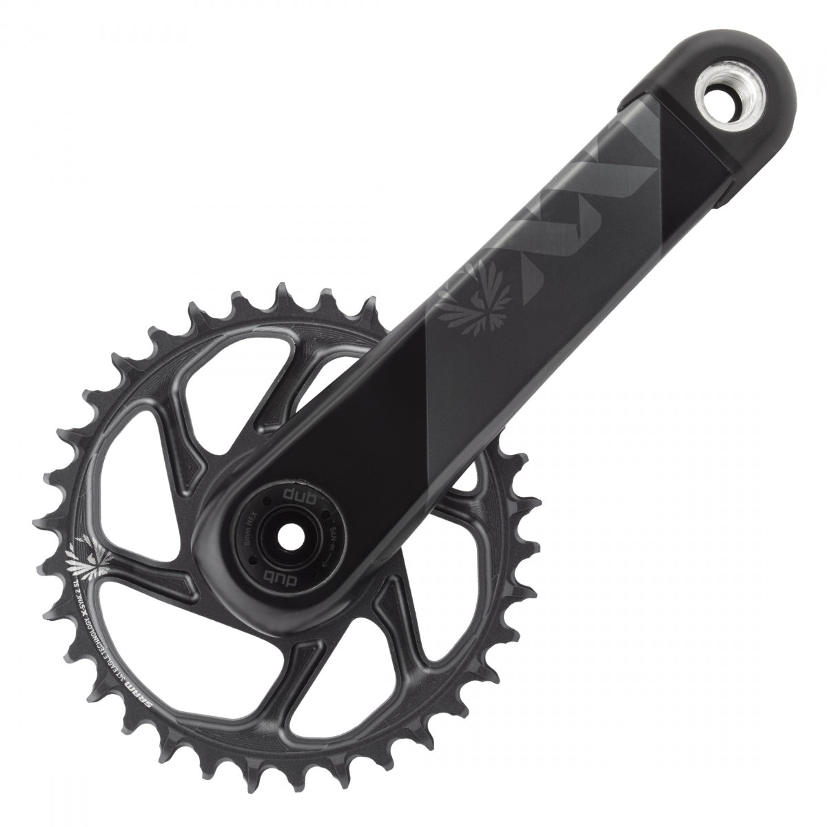 CRANKSET SRAM XX1 EAGLE 170x34 DM DUB XSYNC2 w/oCUPS LUNAR-GY BOOST 148 COMPATIBLE
