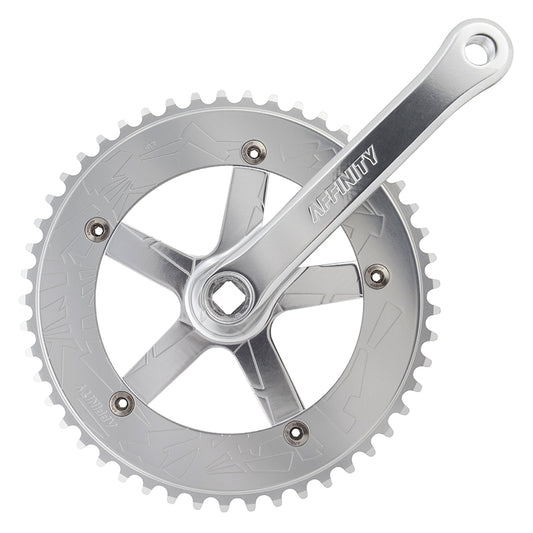 Affinity Pro Track 165mm crankset silver