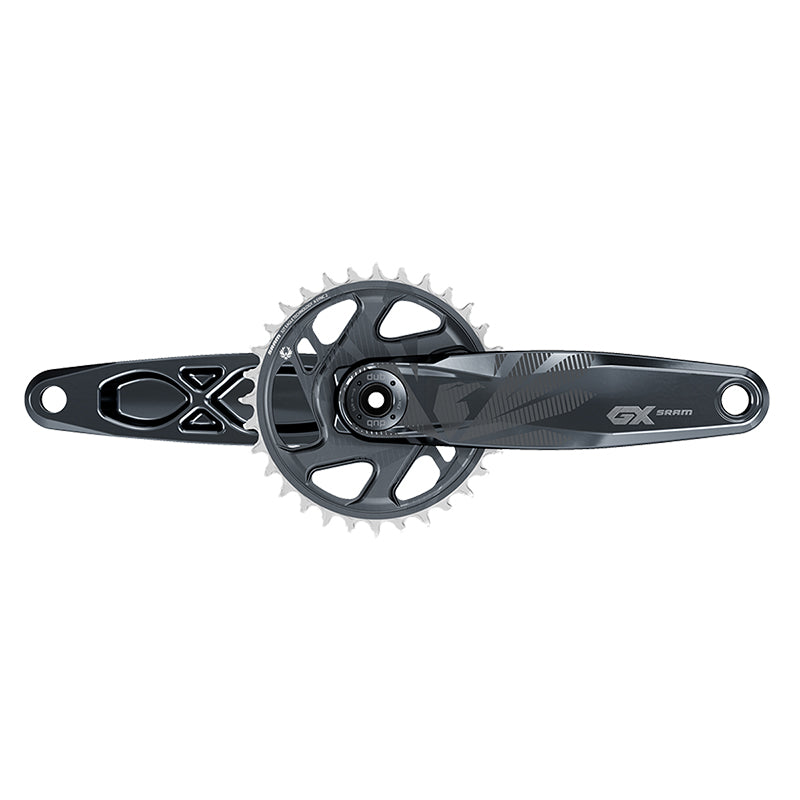 SRAM GX Eagle Crankset - 175mm 12-Speed 32t Direct Mount DUB Spindle Interface Lunar 49mm Chainline