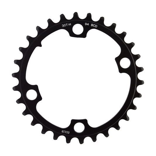 SRAM Force Wide 2x12-Speed Inner Chainring - 30t 94 BCD 4-Bolt Blast BLK For use 43t Outer