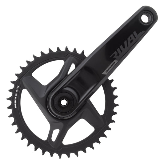 SRAM Rival 1 AXS Wide Crankset - 172.5mm 12-Speed 40t 8-Bolt Direct Mount DUB Spindle Interface BLK D1