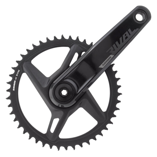 SRAM Rival 1 AXS Wide Crankset - 172.5mm 12-Speed 46t 8-Bolt Direct Mount DUB Spindle Interface BLK D1