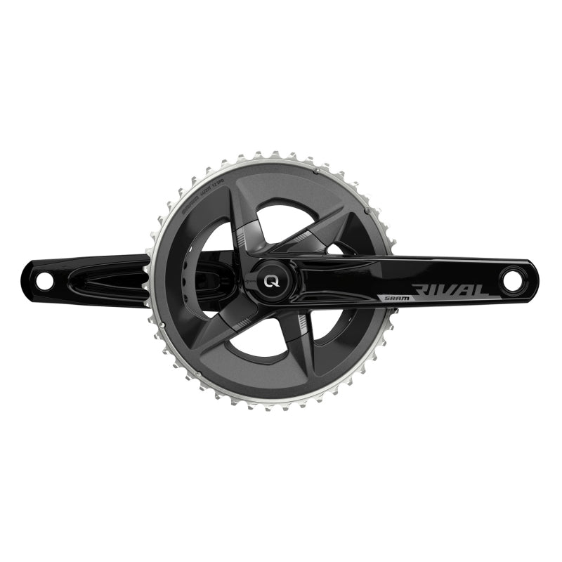 SRAM Rival AXS Crankset Quarq Power Meter - 172.5mm 12-Speed 48/35t Yaw 107 BCD DUB Spindle Interface BLK D1