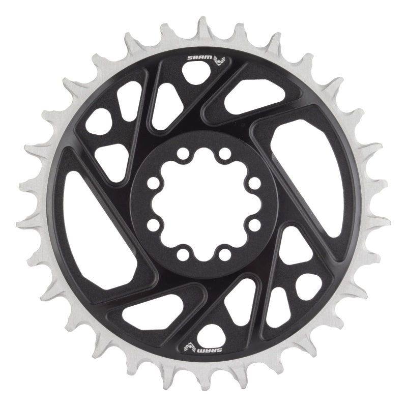 SRAM XX Eagle T-Type Direct Mount Chainring - 30t 12-Speed 8-Bolt Direct Mount 3mm Offset Aluminum BLK D1