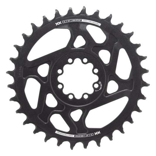 SRAM XX SL Eagle T-Type Direct Mount Chainring - 32t 12-Speed 8-Bolt Direct Mount 0mm Offset Aluminum BLK/Silver D1