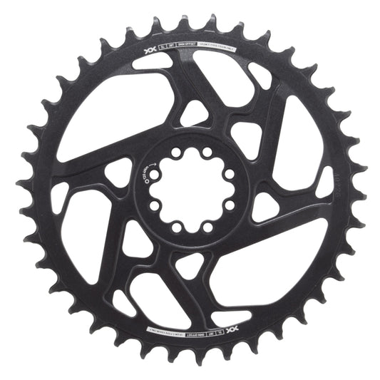 SRAM XX SL Eagle T-Type Direct Mount Chainring - 38t 12-Speed 8-Bolt Direct Mount 0mm Offset Aluminum BLK/Silver D1