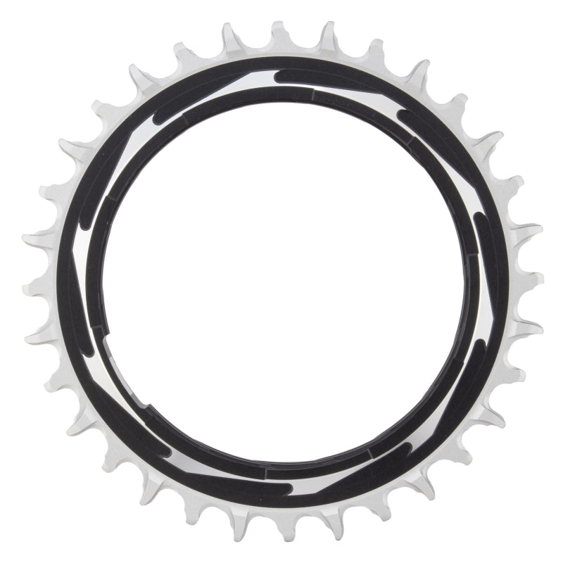 SRAM XX SL Eagle T-Type Thread Mount Chainring - 32t 12-Speed Thread Mount  For XX SL PM Spider 3mm Offset Aluminum BLK/Silver