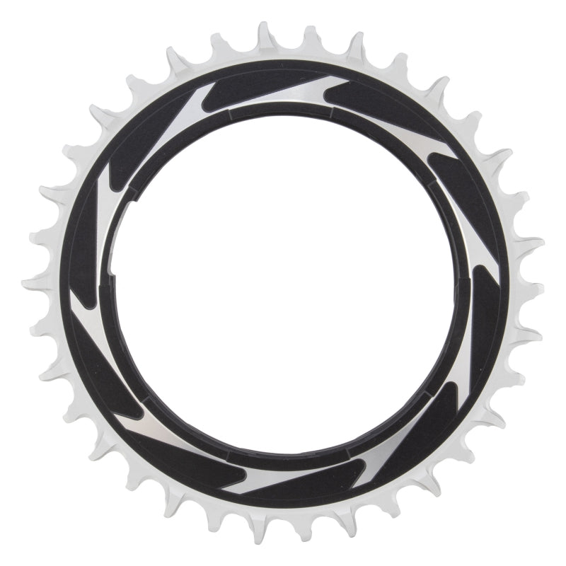 SRAM XX SL Eagle T-Type Thread Mount Chainring - 34t 12-Speed Thread Mount  For XX SL PM Spider 3mm Offset Aluminum BLK/Silver