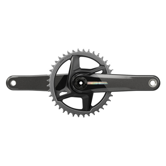 SRAM Force D2 1x Crankset Speed: 12 Spindle: 28.99mm BCD: Direct Mount 40 DUB 165mm Black Road Disc