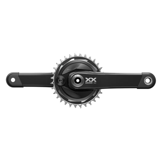 SRAM XX Eagle T-Type AXS Power Meter Wide Crankset - 175mm 12-Spd 32t Chainring DM Thread Mount PM Spider DUB Spindle Interface Blk