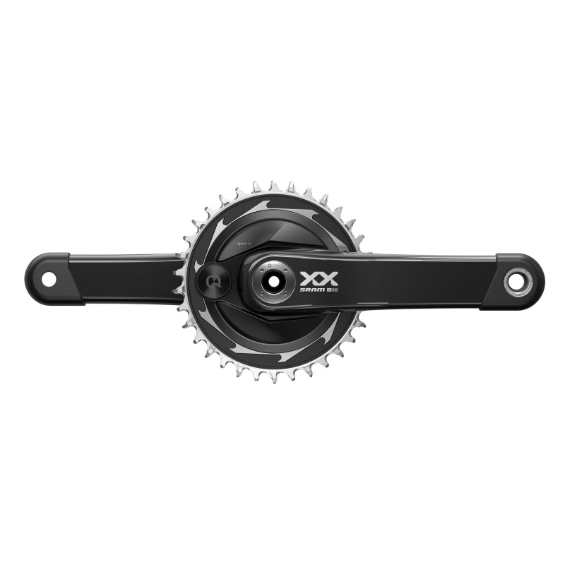 SRAM XX SL Eagle T-Type AXS Power Meter Crankset - 175mm 12-Speed 34t Chainring DM Thread Mount DUB Spindle Interface BLK