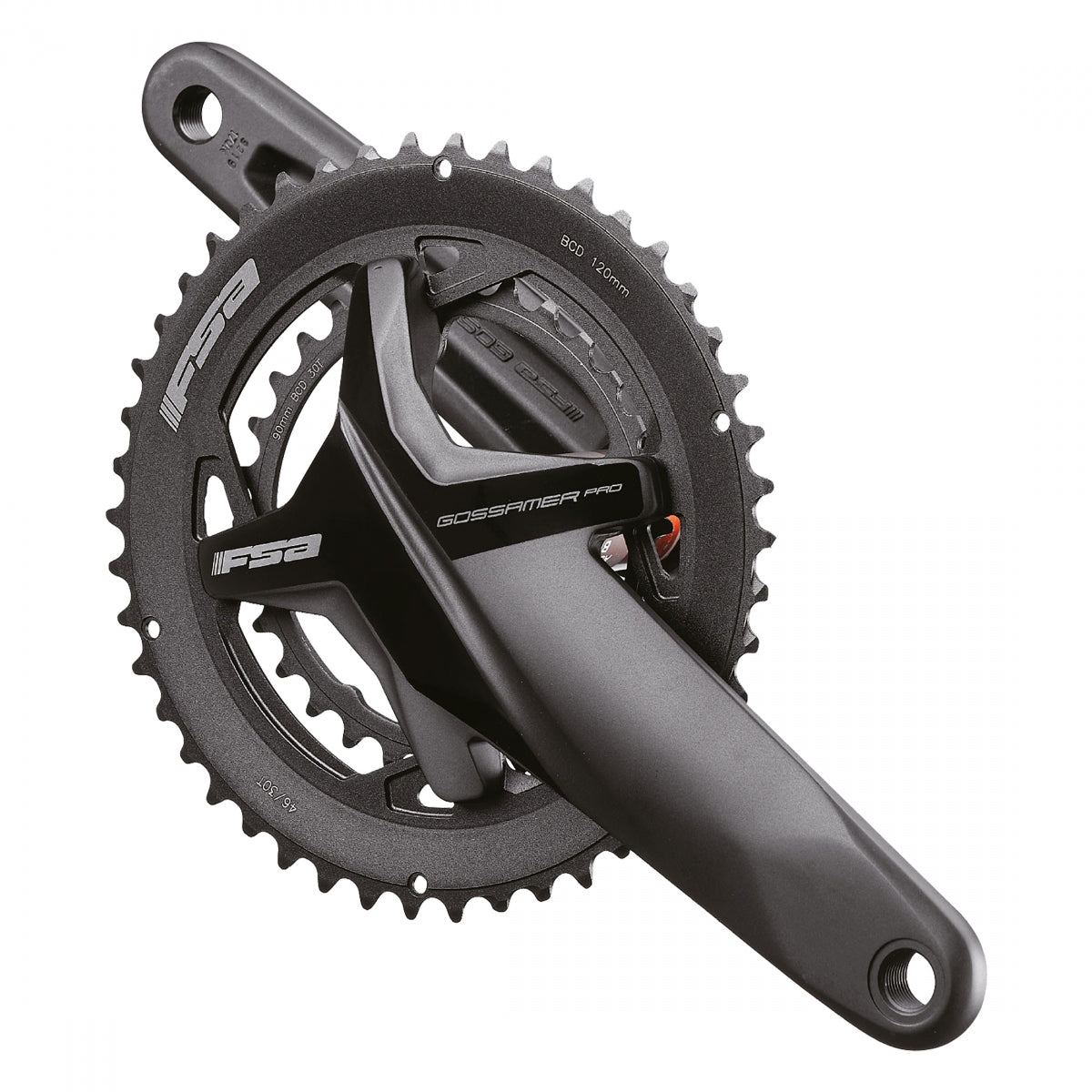 CRANKSET FSA GOSSAMER PRO 386EVO 172x50/ NoBB BK