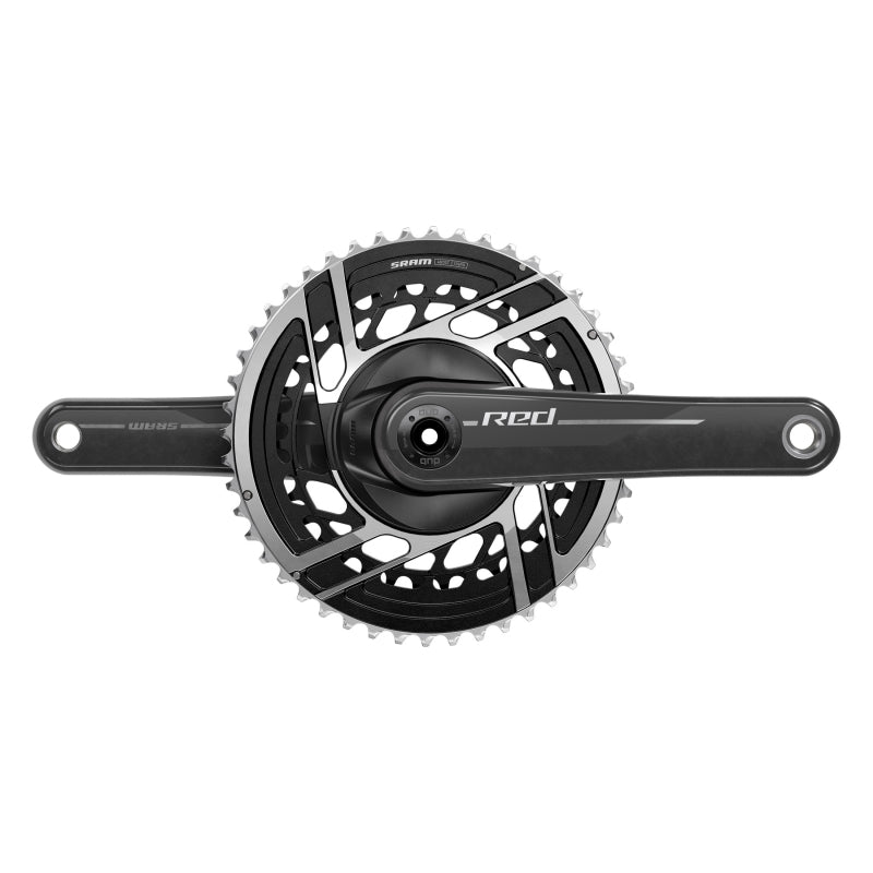 SRAM RED Crankset - 165mm 2x 12-Speed 50/37t 8-Bolt Direct Mount DUB Spindle Interface Natural Carbon E1