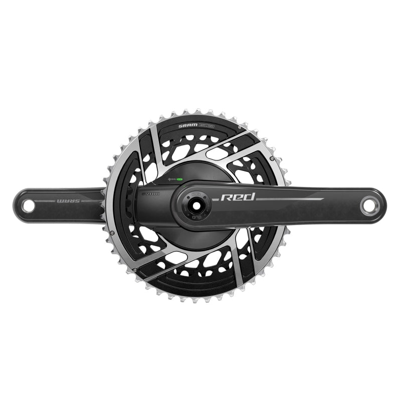 SRAM RED AXS Power Meter Crankset - 170mm 2x 12-Speed 50/37t 8-Bolt Direct Mount DUB Spindle Interface Natural Carbon E1