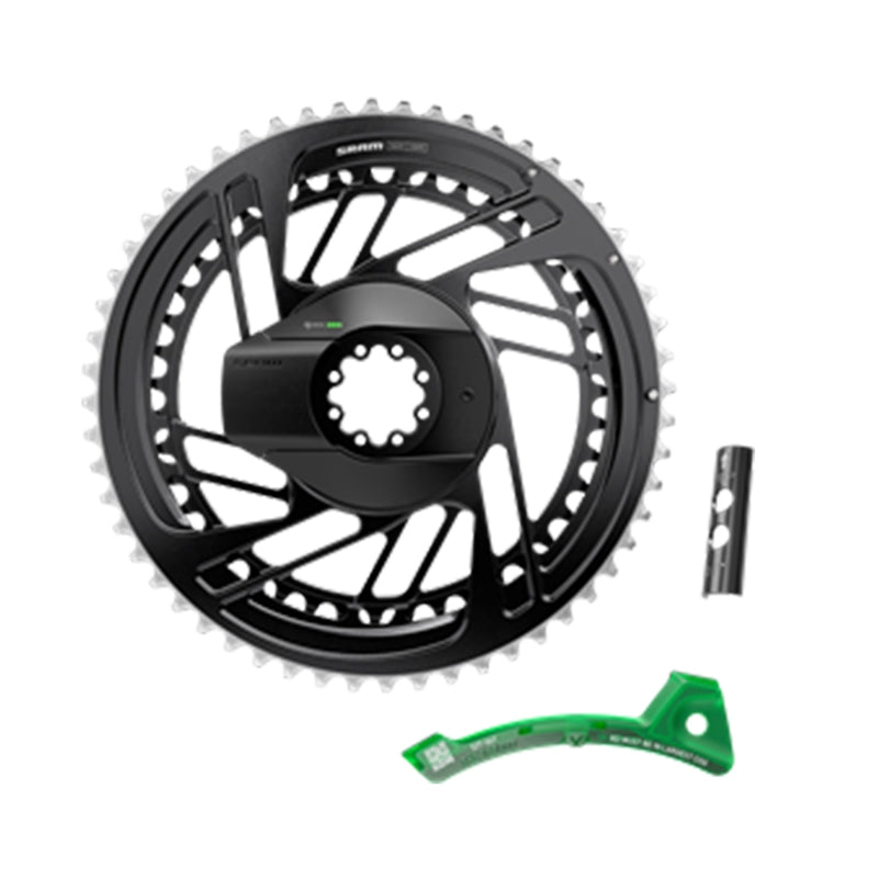 SRAM RED AXS 2x Power Meter Chainring Kit - 46/33t 2x12-Speed 8-Bolt Direct Mount BLK/Silver E1