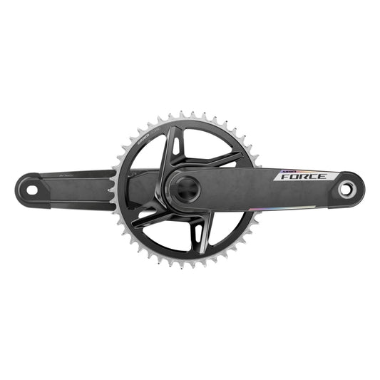 SRAM Force 1x XPLR AXS Power Meter Wide Crankset - 165mm 12/13-Speed 42t 8-Bolt Direct Mount DUB PM Spindle Carbon E1