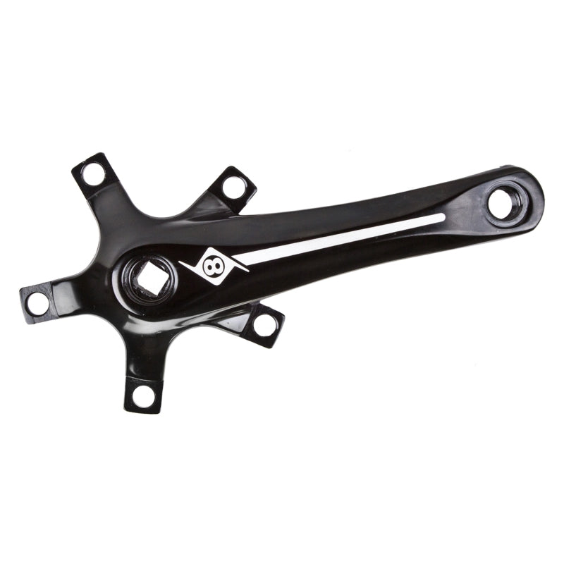 Origin8 Alloy Crank Set 175mm 107 SQR JIS crankset black