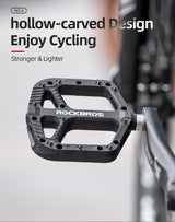 ROCKBROS Extra Large Bike Pedals in Various Colours (Pair)