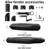 ROCKBROS Bike  Adjustable MTB Fenders Mudguard Rear Fenders Cycling Mud Guard