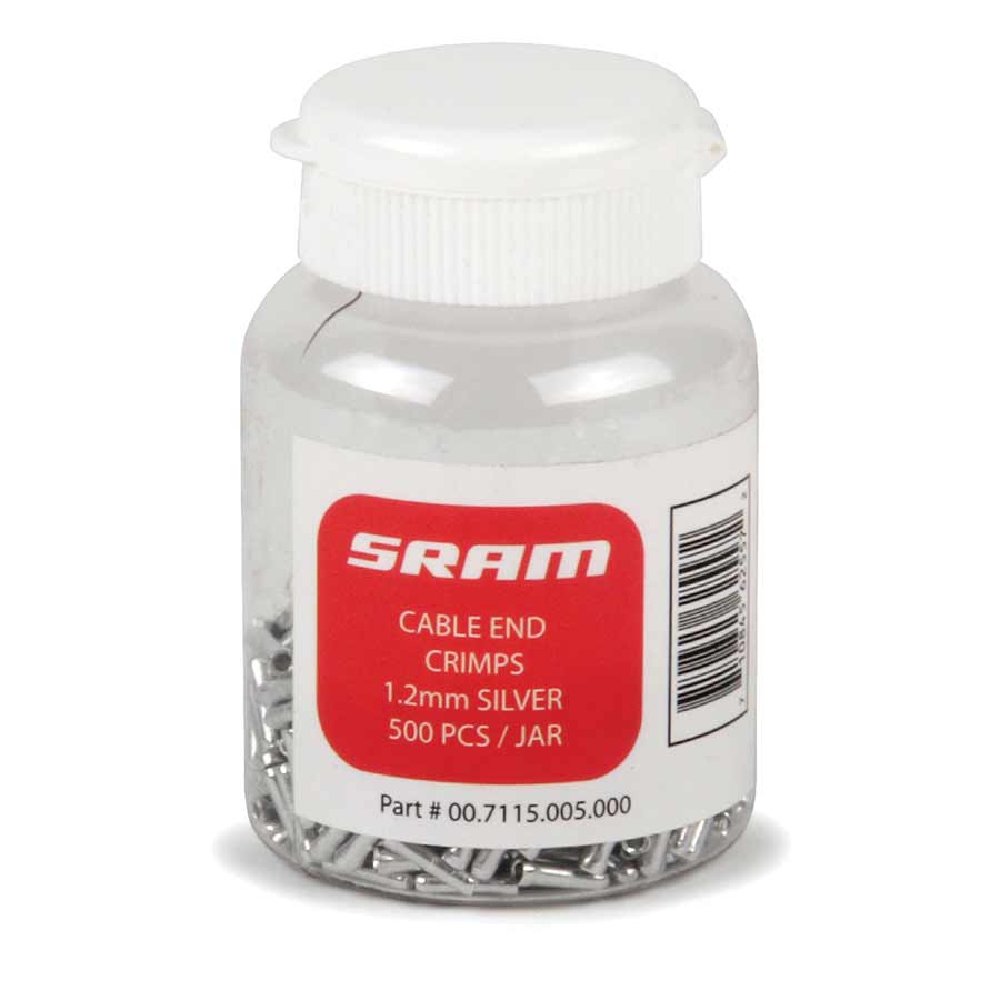SRAM Cable Crimps Brake 1.8mm Silver 500/Count