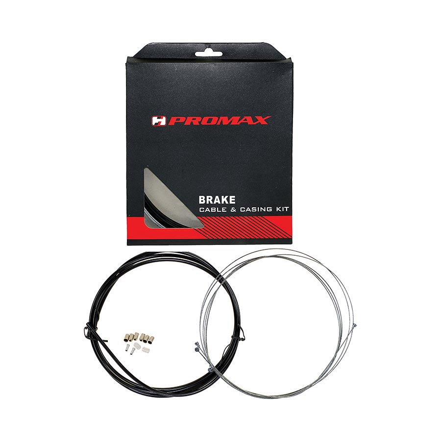 Promax Bowden Brake Cable and Housing Set Stainless Steel Universal Black