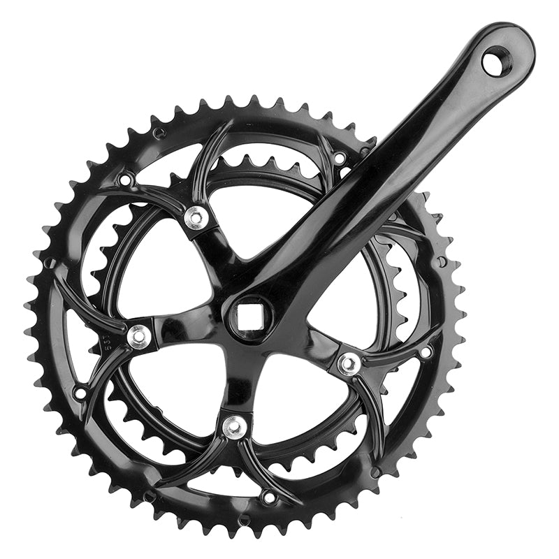 Sunlite Alloy Double 170x53/39 110 SQR JIS crankset black