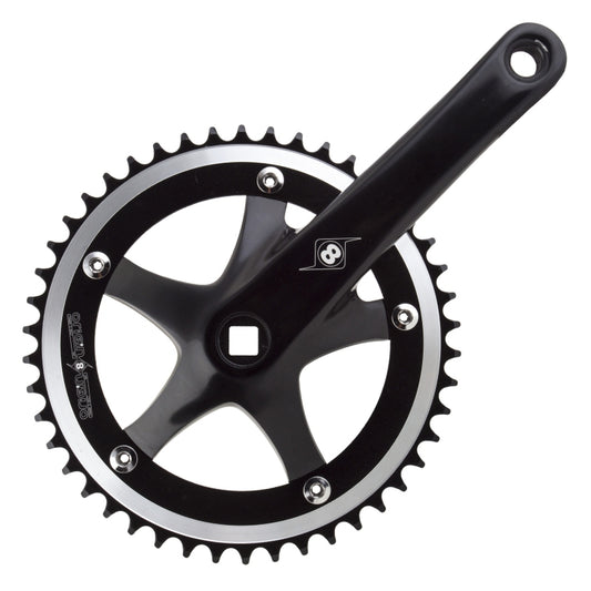 Origin8 Trackstar 170x46 103mm JIS Square Taper crankset black/black