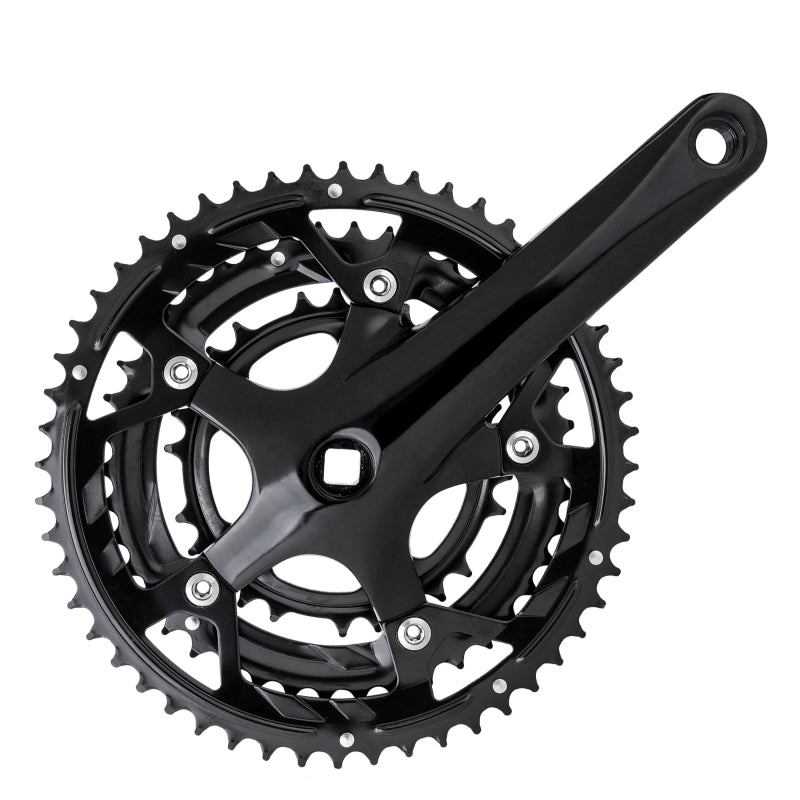 Sunlite Alloy Triple 170x52/42/30 113 SQR JIS crankset black