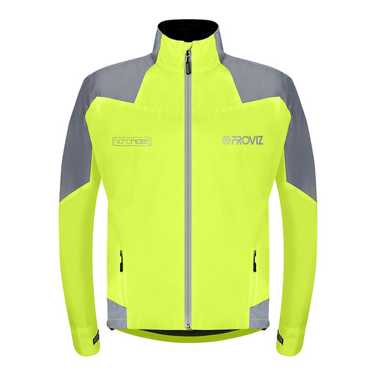 Proviz Nightrider 2.0 Cycling Jacket  MD Men`s Yellow Polyester Pongee Yes