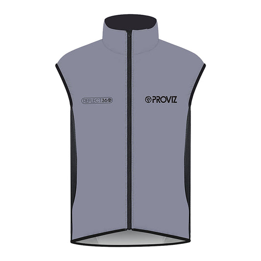 Proviz Reflect360 Performance Cycling Gilet Vest  LG Men`s Reflective Grey Yes