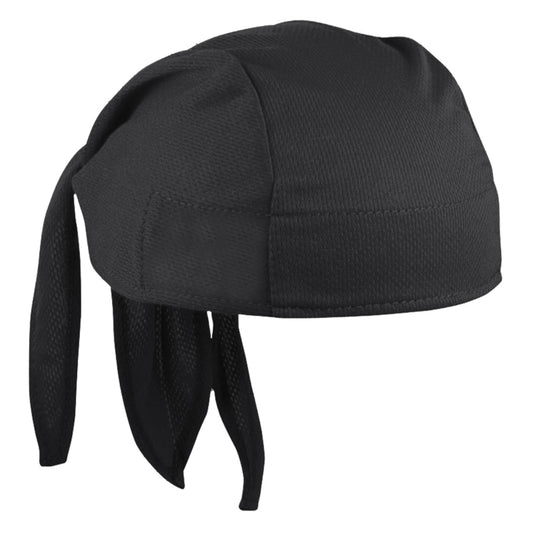 Headsweats Coolmax Classic  One Size Unisex Black Bandana