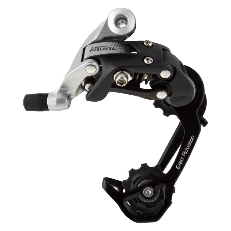 SRAM Rival 22 WiFli Rear Derailleur - 11 Speed Medium Cage Black/Silver