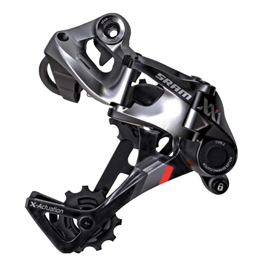 SRAM XX1 Rear Derailleur - 11 Speed Medium Cage Black/Red