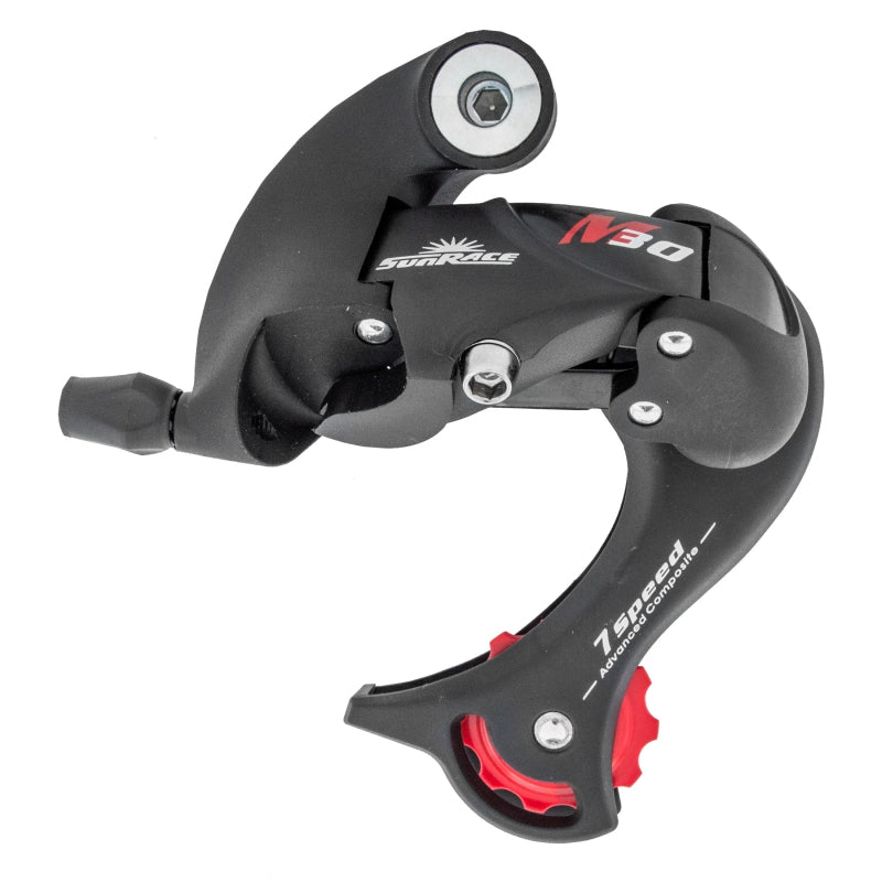 Sunrace RD-M37 7 speed black rear derailleur